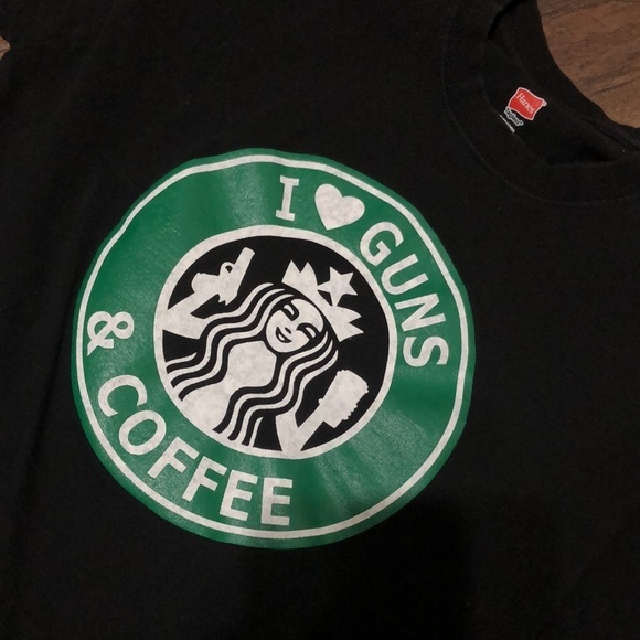 I love Guns & Coffee T-shirt - Picture 2 of 7